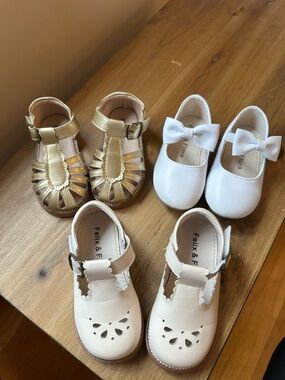 3 Pairs: Felix & Flora Toddler Girl Spring Shoes